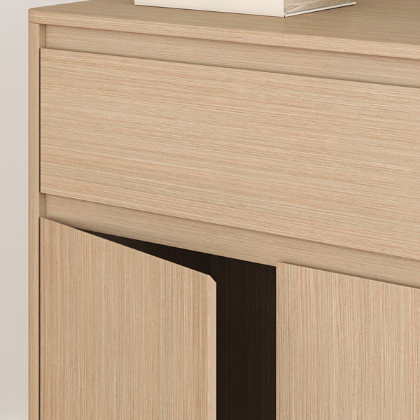 Armario auxiliar Takranmaa 88x79x39 cm efecto roble [en.casa]