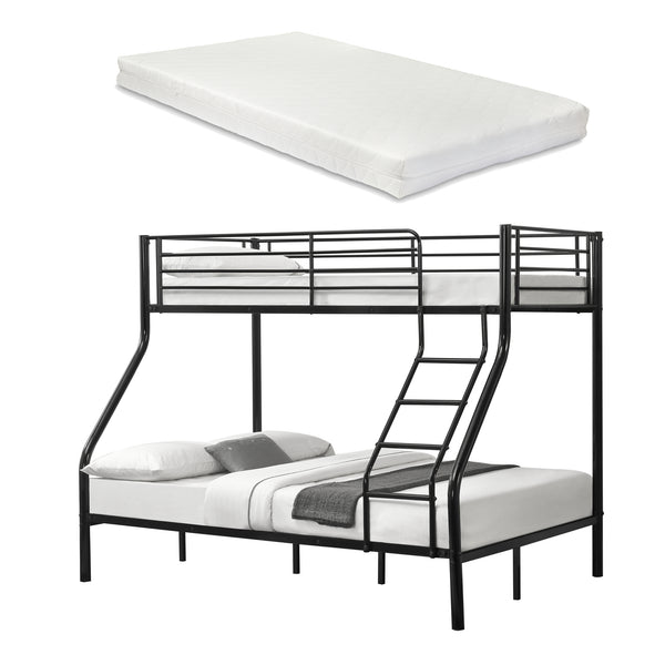 Litera metálica Sortland 200x140/90 cm con colchones [neu.haus]
