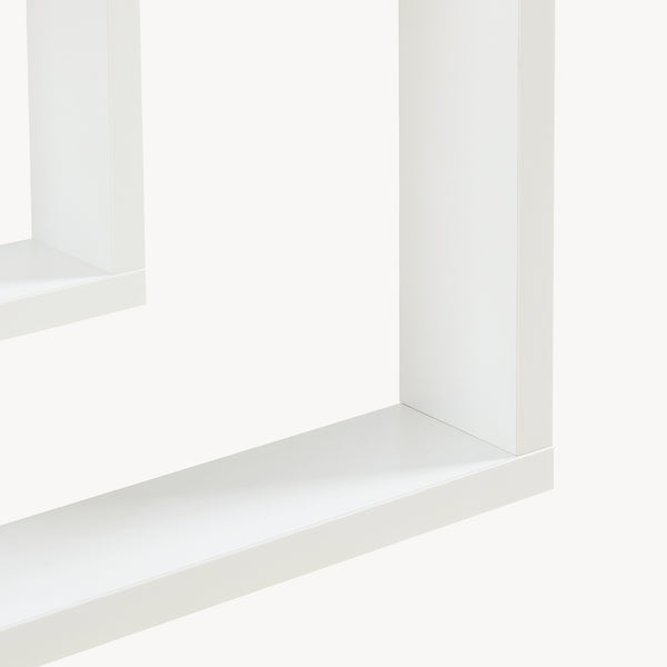 Mesa auxiliar Thyholm 55x30x30 cm Blanco [en.casa]