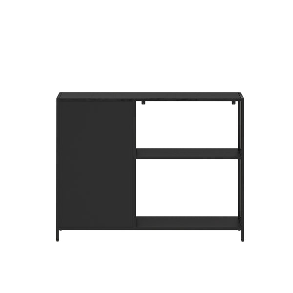 Estantería armario Viitasaari metal negro [en.casa]