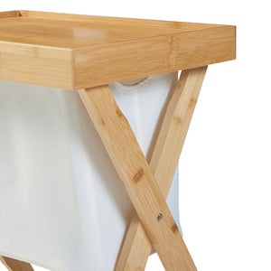 Mesa de picnic Hattfjelldal 53x48x32cm Bambú [en.casa]