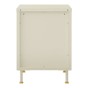 Armario auxiliar Lindau 56x40x40 cm crema blanca [en.casa]