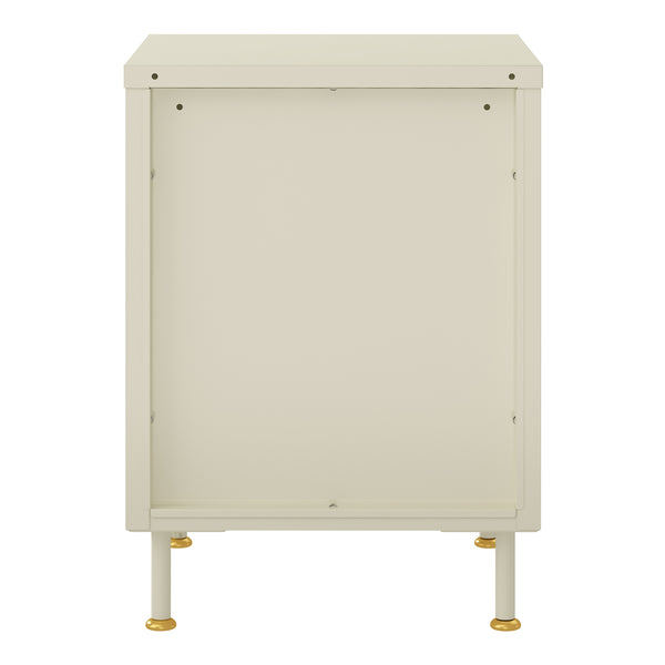 Armario auxiliar Lindau 56x40x40 cm crema blanca [en.casa]