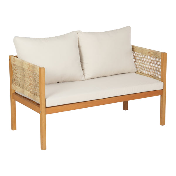 Conjunto de muebles de jardín Cannole de 4 piezas. Madera de acacia color madera [casa.pro]