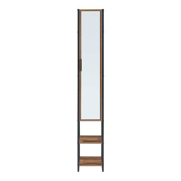 Conjunto de muebles de baño Namsskogan de 4 piezas. Aspecto nogal [en.casa]