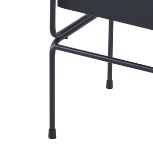 Soporte para plantas Sveio juego de 2 piezas metal negro [en.casa]