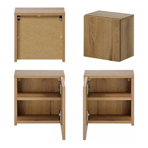 Conjunto de muebles de baño Skelbolu de 7 piezas, aspecto roble [en.casa]