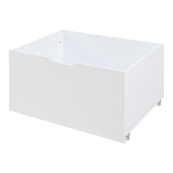 Cama casita Surnadal 90x200 cm Madera de pino Blanco/Natural [en.casa]