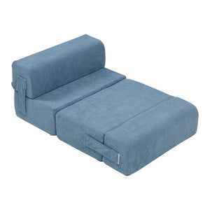 Escalera para mascotas Joelerhatra 4 piezas 45x50x45 cm Cordón azul [en.casa]