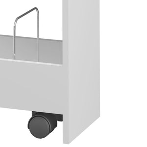 Carrito Katra 67x40x20 cm Blanco [en.casa]