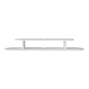 Mueble bajo de TV colgante Targema 120x30x16 cm Blanco [en.casa]