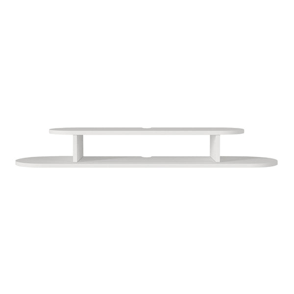 Mueble bajo de TV colgante Targema 120x30x16 cm Blanco [en.casa]