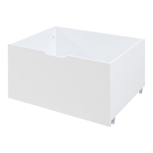 Cama casita Surnadal con colchón 90x200 cm Madera de pino Blanco/Natural [en.casa]