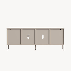 Mueble de TV Kliri 2 cajones 150x35x58cm - Color camel [en.casa]