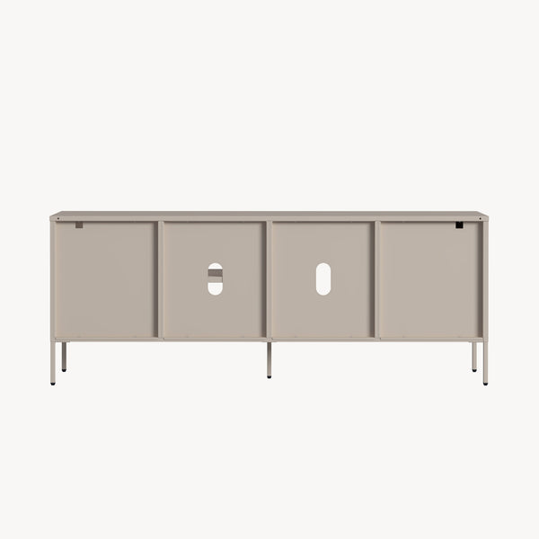 Mueble de TV Kliri 2 cajones 150x35x58cm - Color camel [en.casa]