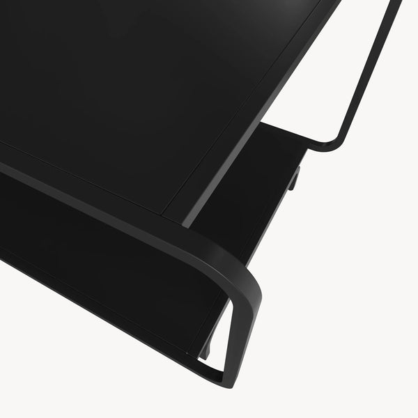 Mesa de centro Færder 115x50x45 cm Acero Negro [en.casa]