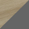 Aparador Trömi 75x120x30 cm efecto roble/gris [en.casa]