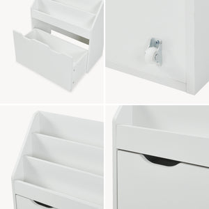 Estantería para niños Sirlstalo 70x63x30 cm Blanco [en.casa]