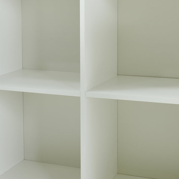 Aparador Reyri 90x80x35 cm Blanco/Dorado [en.casa]