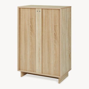 Armario auxiliar Kenta 90x60x35 cm aspecto roble Sonoma/blanco [en.casa]