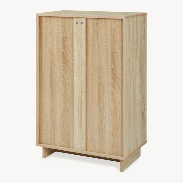 Armario auxiliar Kenta 90x60x35 cm aspecto roble Sonoma/blanco [en.casa]