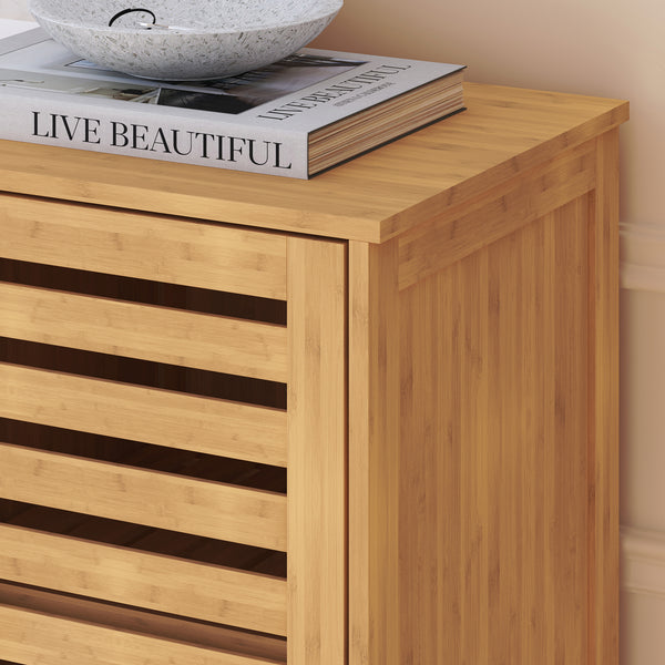 Aparador de 2 piezas Hakseri 87x99x33cm - Bambus [en.casa]