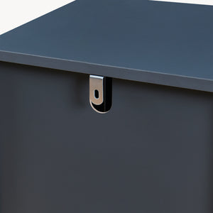 Armario de baño Svanes 90x30x30 cm Gris oscuro/Natural [en.casa]