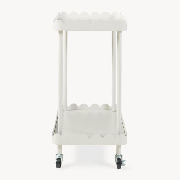 Carro de servicio Bolmanralu 2 niveles acero 61x31x60cm - Gris [en.casa]
