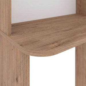 Escritorio con estantería Onega 143x114x40 cm Efecto madera [en.casa]