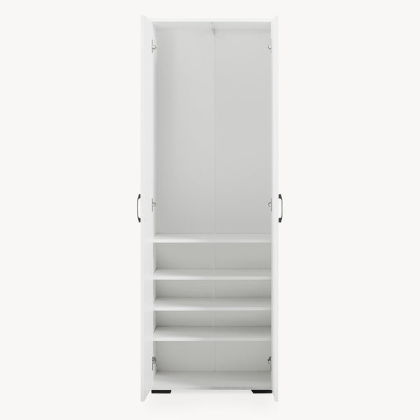 Armario Chalvefted 175x60x35 cm Blanco [en.casa]