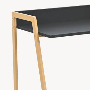 Escritorio Kuomi 84x73x47 cm Beige/Gris Oscuro [en.casa]