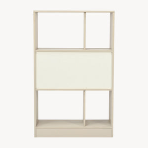 Estantería Karena 112x70x30 cm Crema blanca/Aspecto roble [en.casa]
