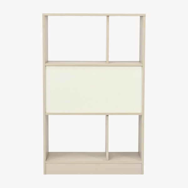 Estantería Karena 112x70x30 cm Crema blanca/Aspecto roble [en.casa]
