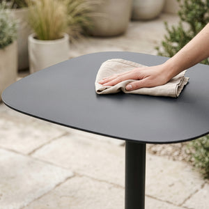 Mesa auxiliar de exterior Foggia 43x40x40 cm acero gris antracita [casa.pro]