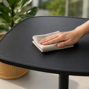 Mesa bistró de exterior Foggia 75x70x70 cm acero gris antracita [casa.pro]