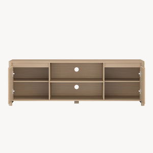 Mueble de televisión Takranmaa 150x40x50 cm efecto roble [en.casa]