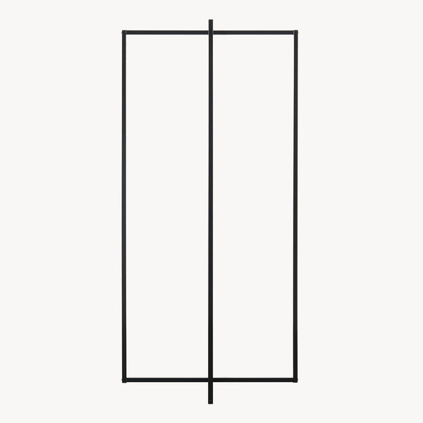 Perchero Norjad 160x80x41 cm Metal Negro [en.casa]