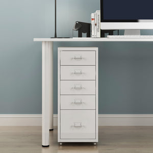 Contenedor móvil Kökar con 5 cajones 69x28x41 cm [en.casa]