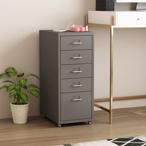 Contenedor móvil Kökar con 5 cajones 69x28x41 cm [en.casa]
