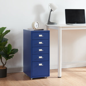 Contenedor móvil Kökar con 5 cajones 69x28x41 cm [en.casa]