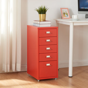 Contenedor móvil Kökar con 5 cajones 69x28x41 cm [en.casa]