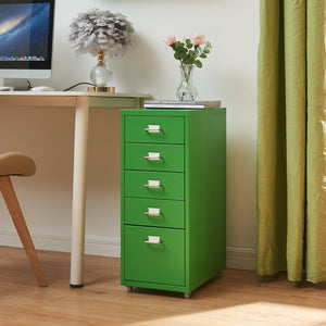 Contenedor móvil Kökar con 5 cajones 69x28x41 cm [en.casa]