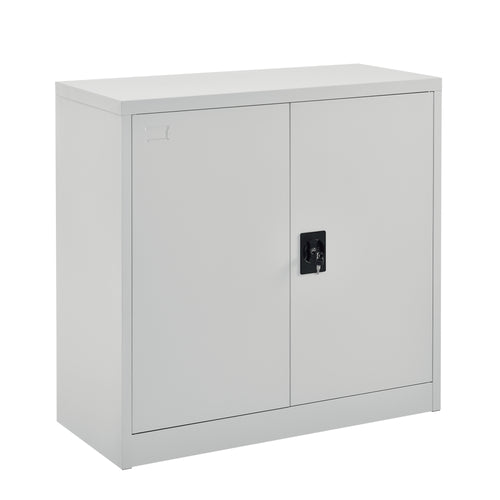 Archivador Terni 90x40x90 cm con 3 compartimentos y cerradura de cilindro Metal en.casa