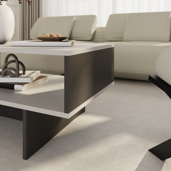 Mesa de centro Mjölby 36.4x80x45 cm en varios colores [en.casa]