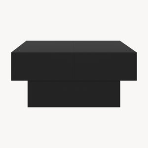Mesa de centro Lens tablero extensible 80x60x36 cm - [en.casa]