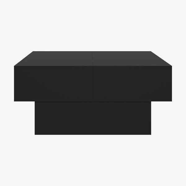 Mesa de centro Lens tablero extensible 80x60x36 cm - [en.casa]