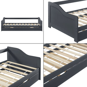 Cama tándem 90x200 cm con 2 colchones en.casa