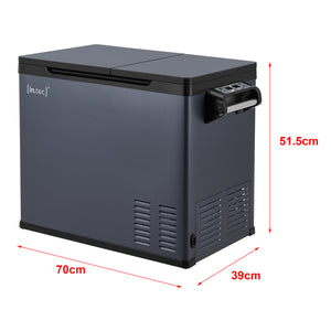 Nevera de coche Alberona azul grisáceo [in.tec]