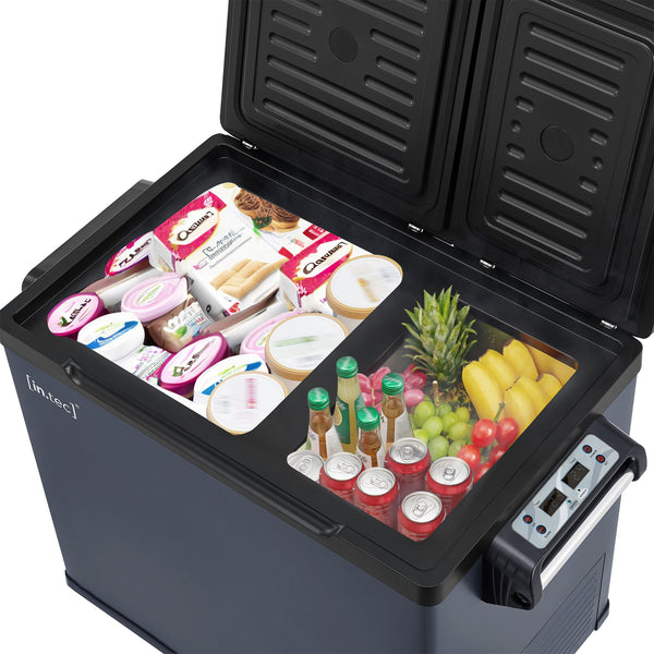 Nevera de coche Alberona azul grisáceo [in.tec]