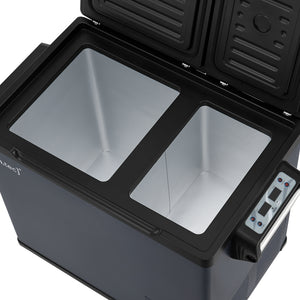 Nevera de coche Alberona azul grisáceo [in.tec]